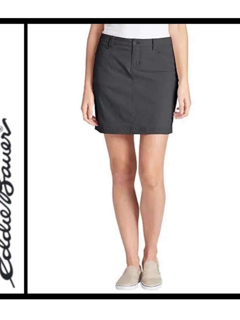 Eddie Bauer Charcoal Mini Skirt
